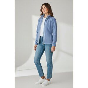 Columbia Womens Purple Full-Zip Fleece Jacket XL Soft Warm Lightweight Outdoor